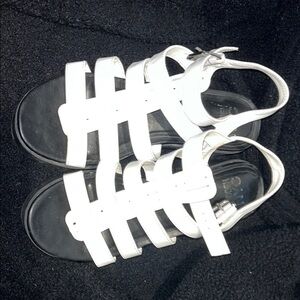Elegant White Gladiator Sandals
